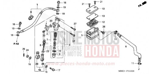 REAR BRAKE MASTERCYLINDER CBR600RR4 de 2004